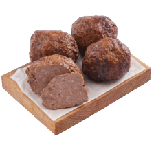 Slagers gebraden gehaktbal